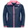 Jack Wolfskin Regenjacke Rainy (wind- und wasserdicht) indigoblau/pink Kinder